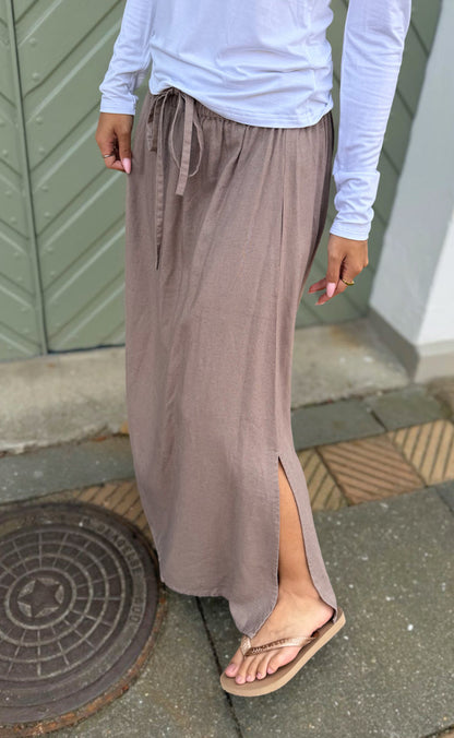 Say INA Copenhagen Nederdel - Laura Linen - Brown
