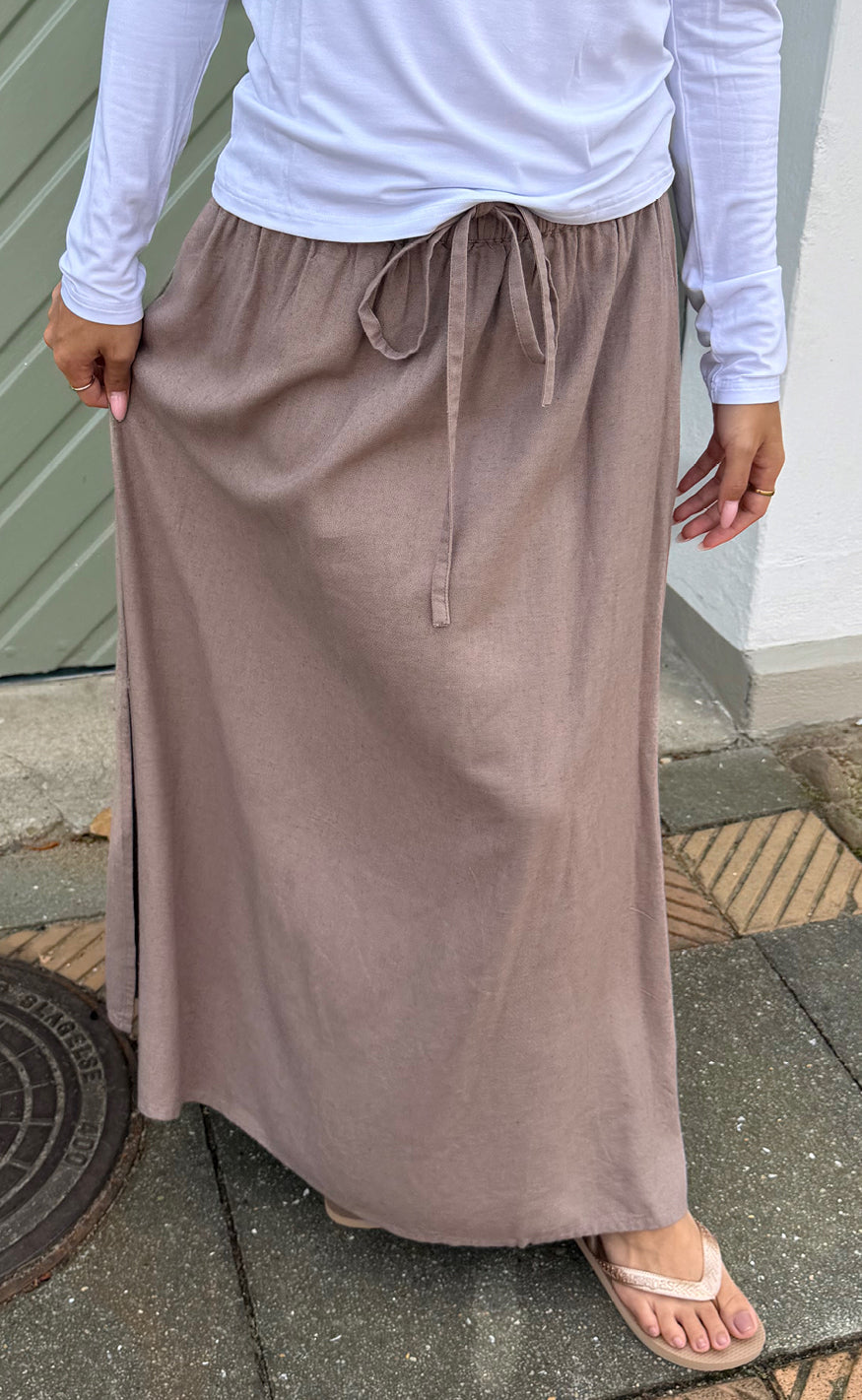 Say INA Copenhagen Nederdel - Laura Linen - Brown