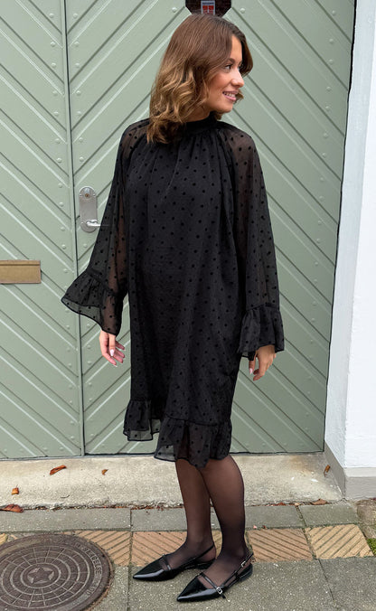 Say INA Copenhagen Kjole - Aria - Black w. Black Dots