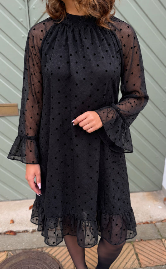 Say INA Copenhagen Kjole - Aria - Black w. Black Dots