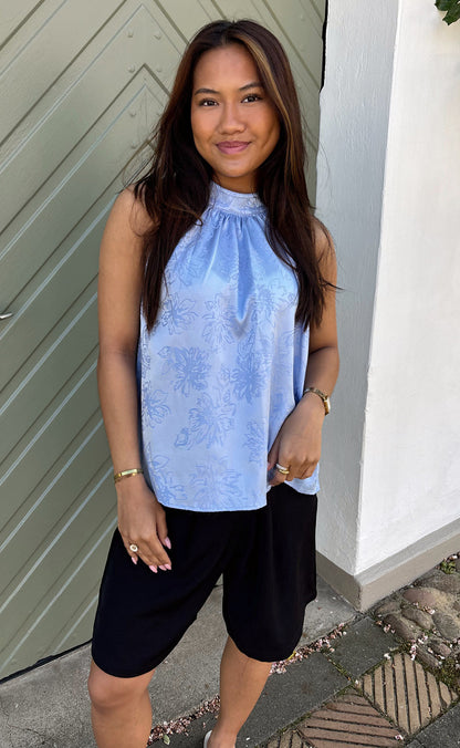 Say INA Copenhagen Top - Malina - Blue Flower