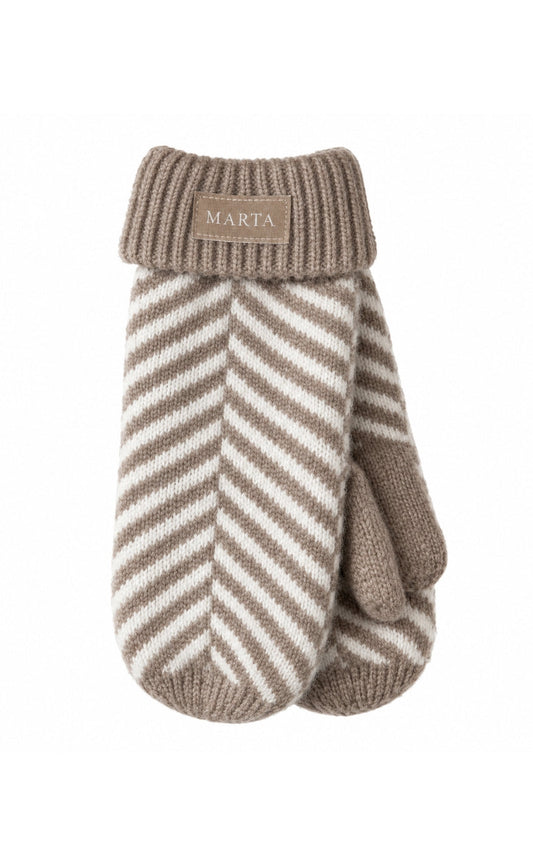 Marta Du Chateau Handsker - Ayana - Fango/Offwhite