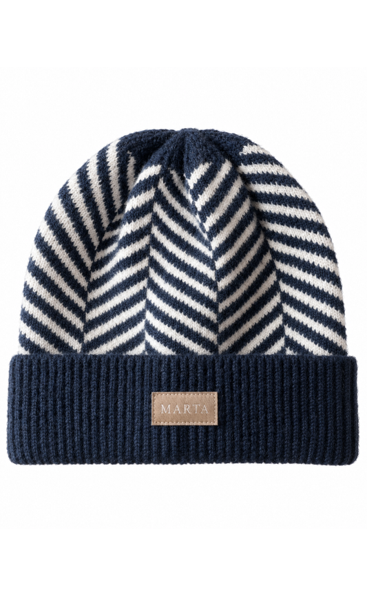 Marta Du Chateau Hat - Polly - Blue/Beige