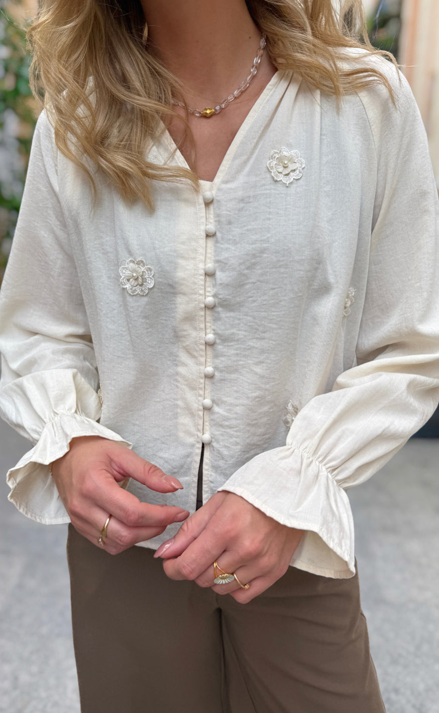 Liberte Bluse - Fine - Creme