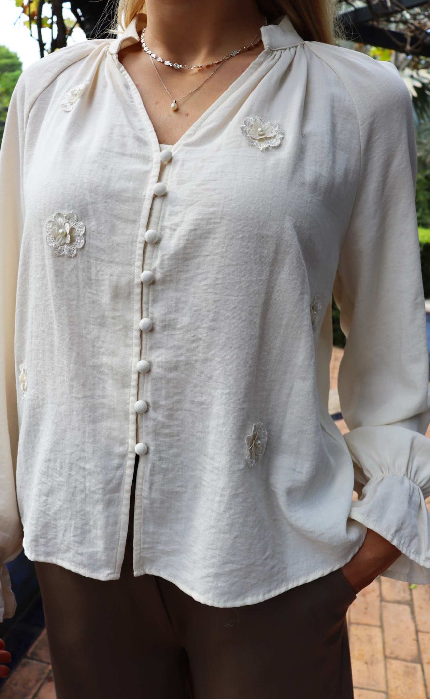 Liberte Bluse - Fine - Creme