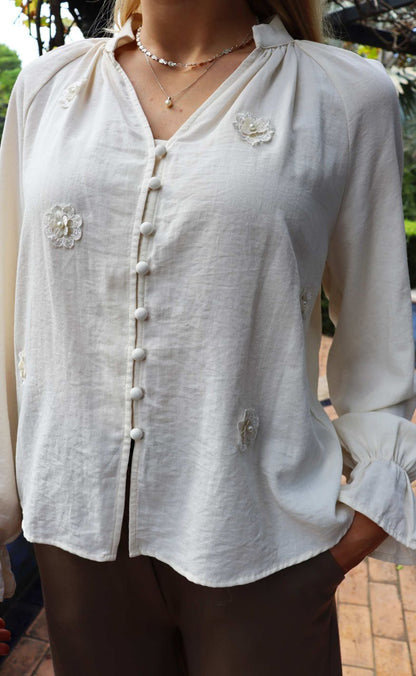 Liberte Bluse - Fine - Creme