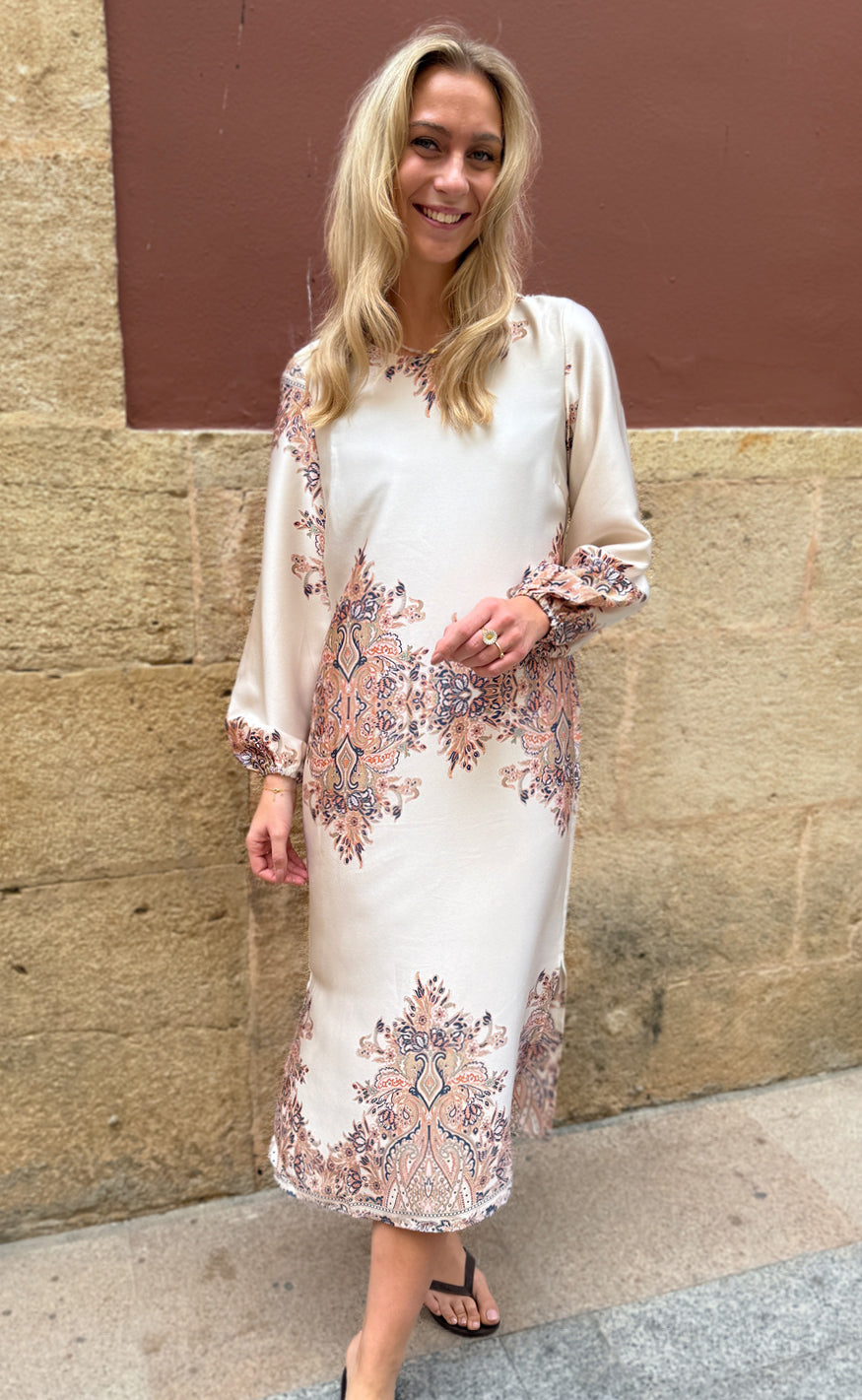 Liberté Kjole - Wennise - Creme Paisley
