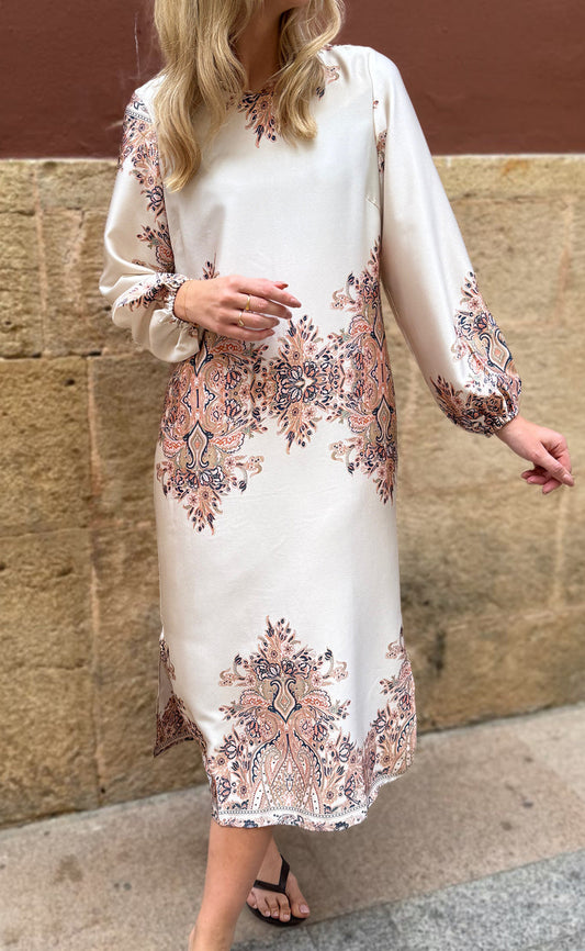 Liberté Kjole - Wennise - Creme Paisley