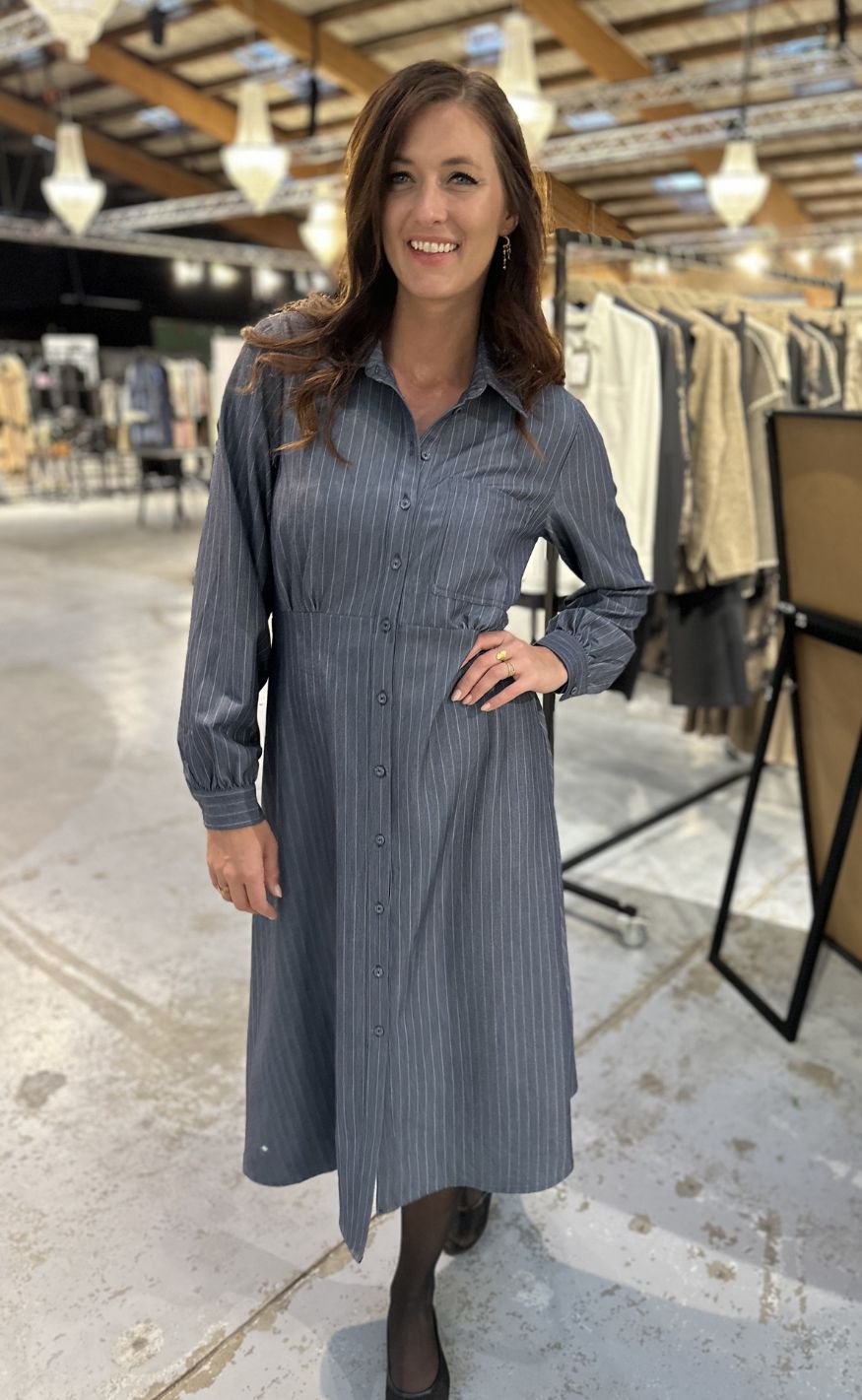 Love & Divine Kjole - Love1420-2 - Pin Stripe