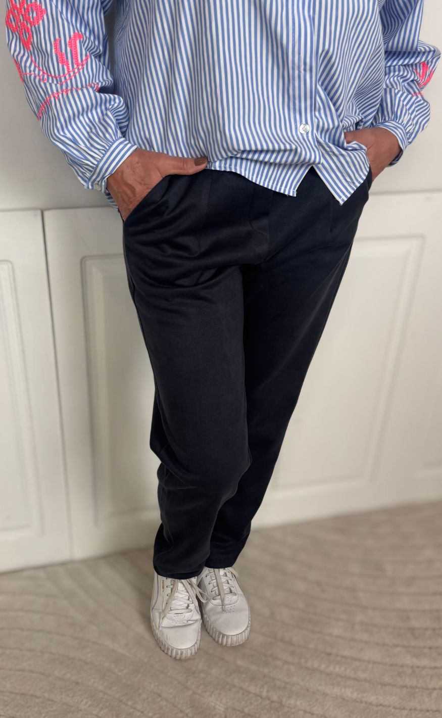 Marta Du Chateau Bukser - Annelise - Navy4