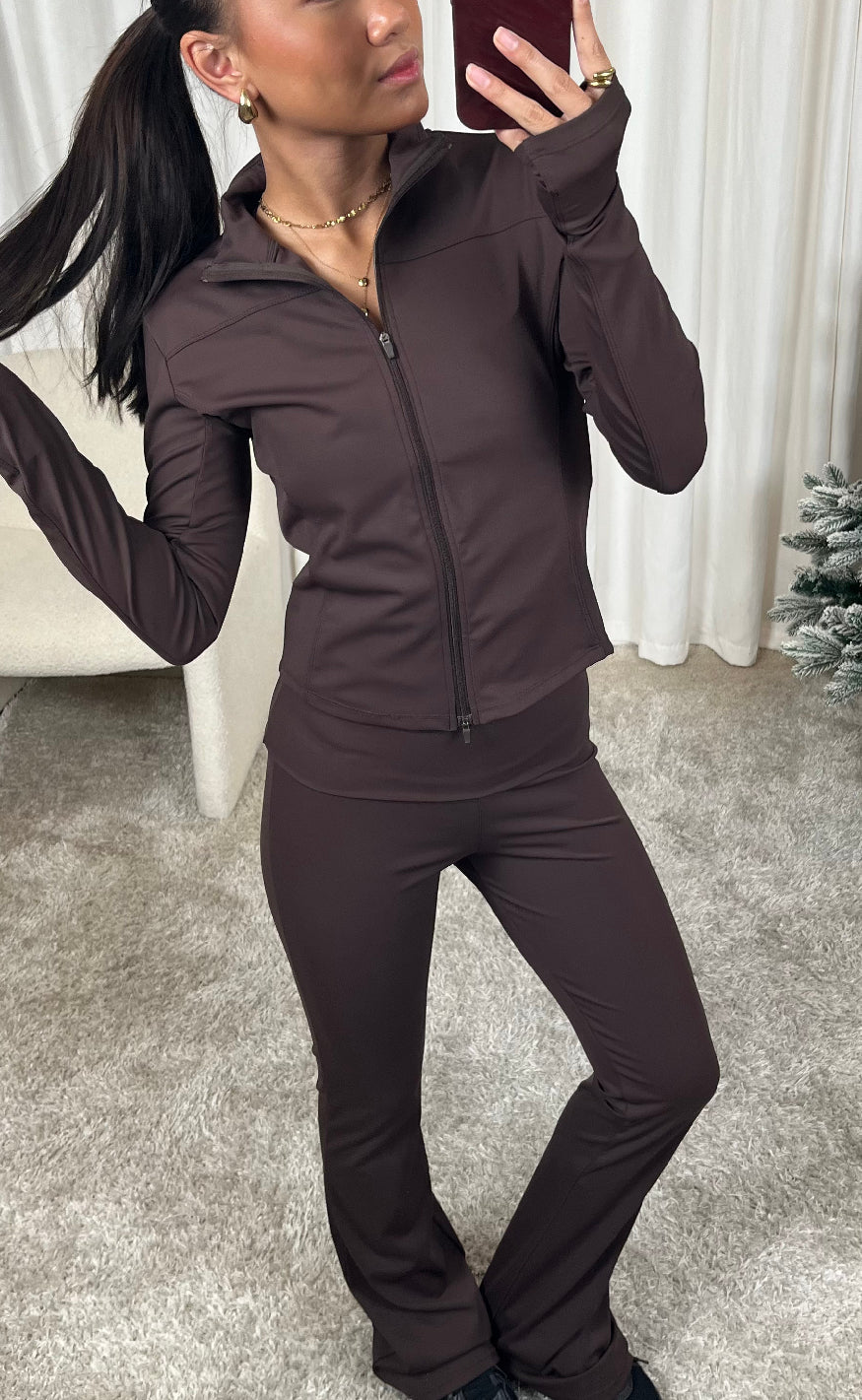 Neo Noir Bukser - Ulianna - Chocolate Brown
