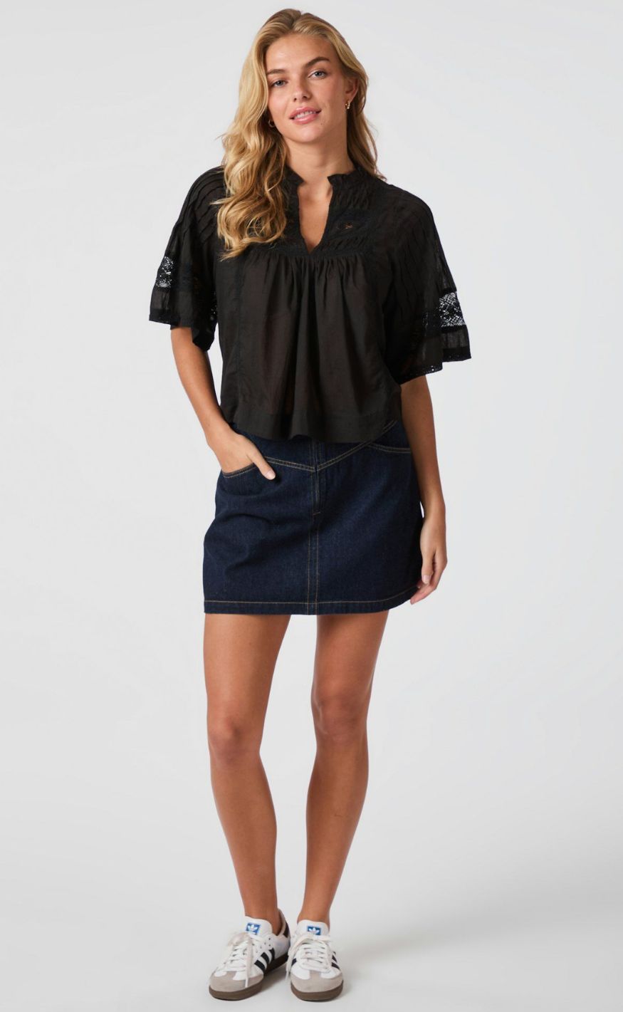 Neo Noir Bluse - Siama S Voile - Black