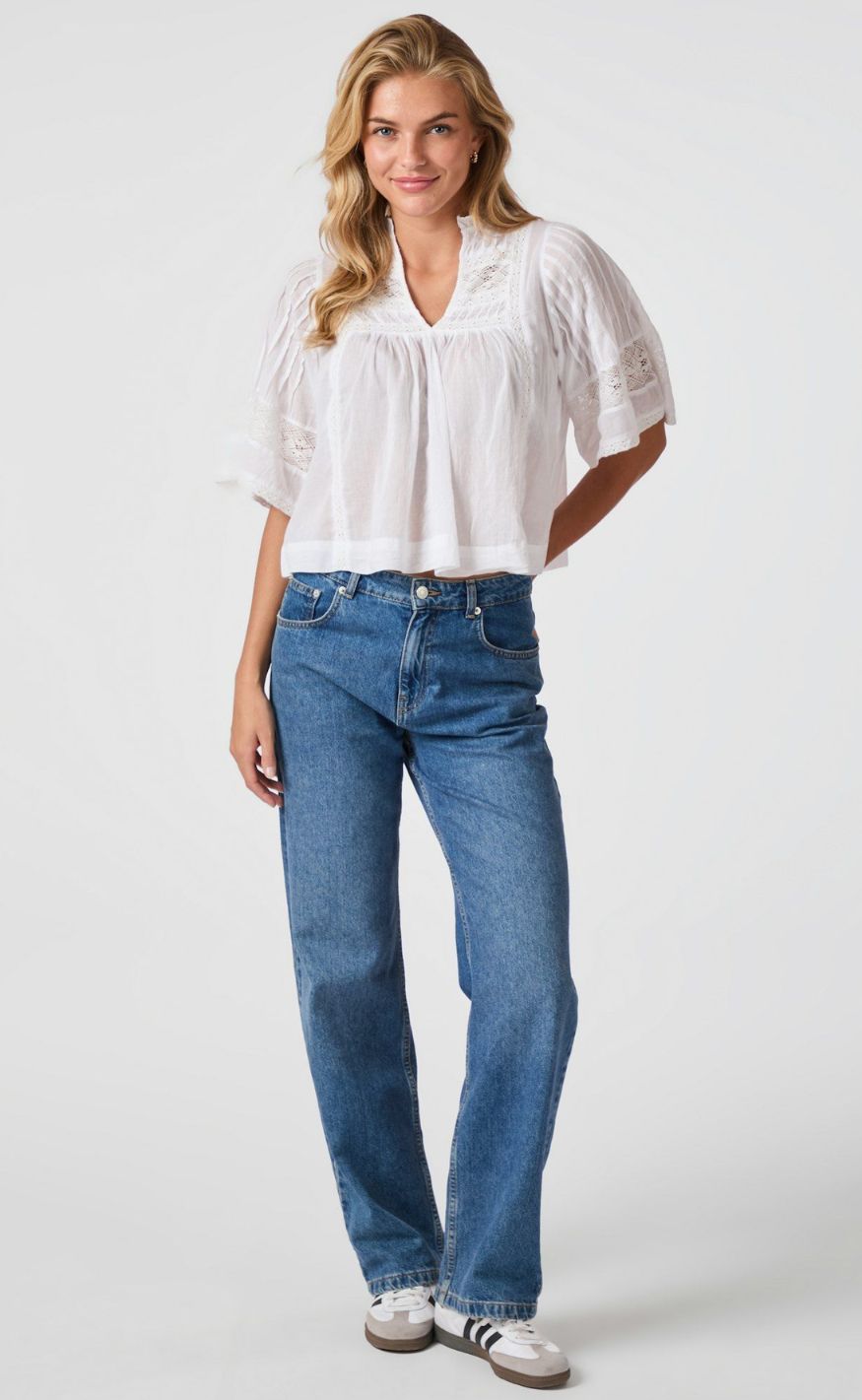 Neo Noir Bluse - Siama S Voile - White