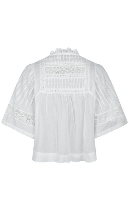 Neo Noir Bluse - Siama S Voile - White
