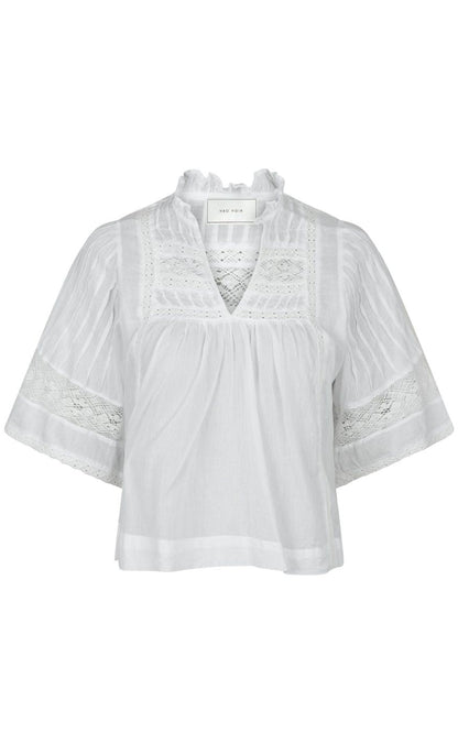 Neo Noir Bluse - Siama S Voile - White