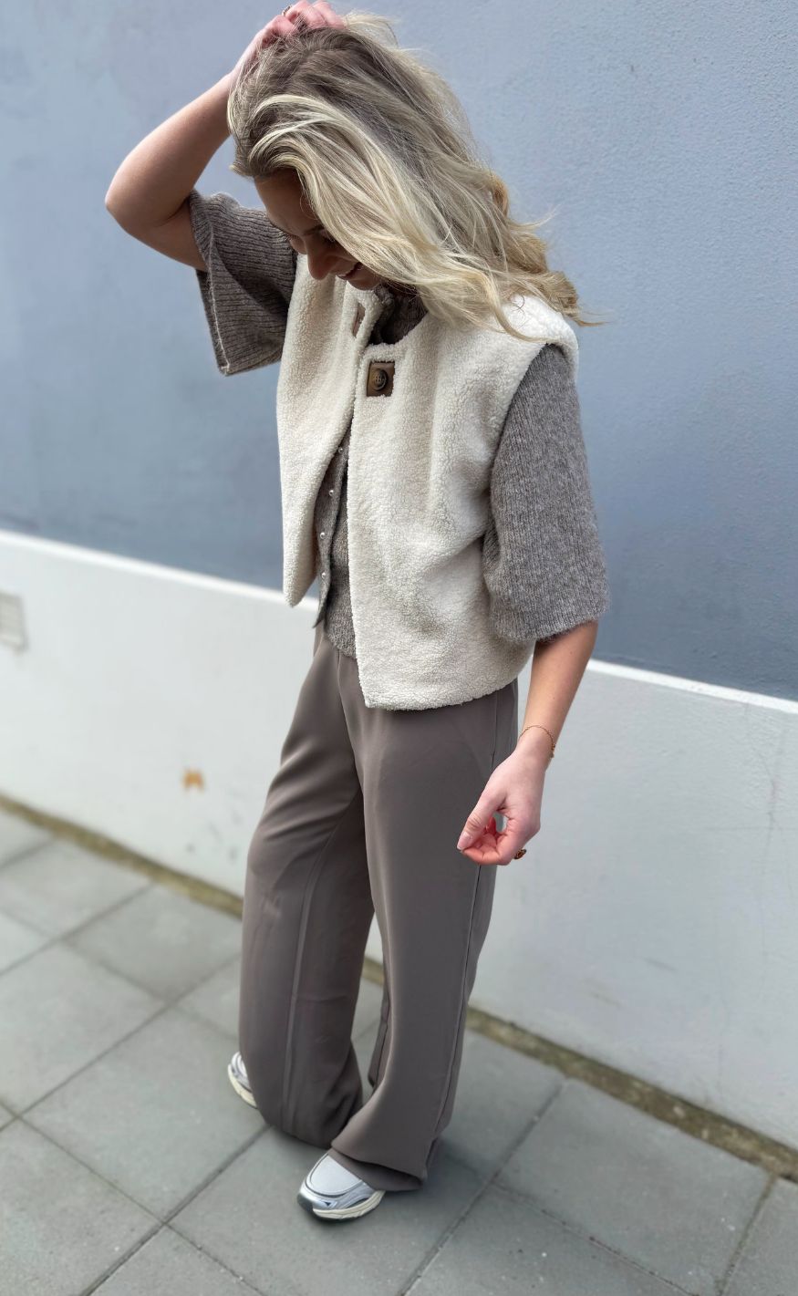 Neo Noir Bukser - Lunet Crepe - Taupe