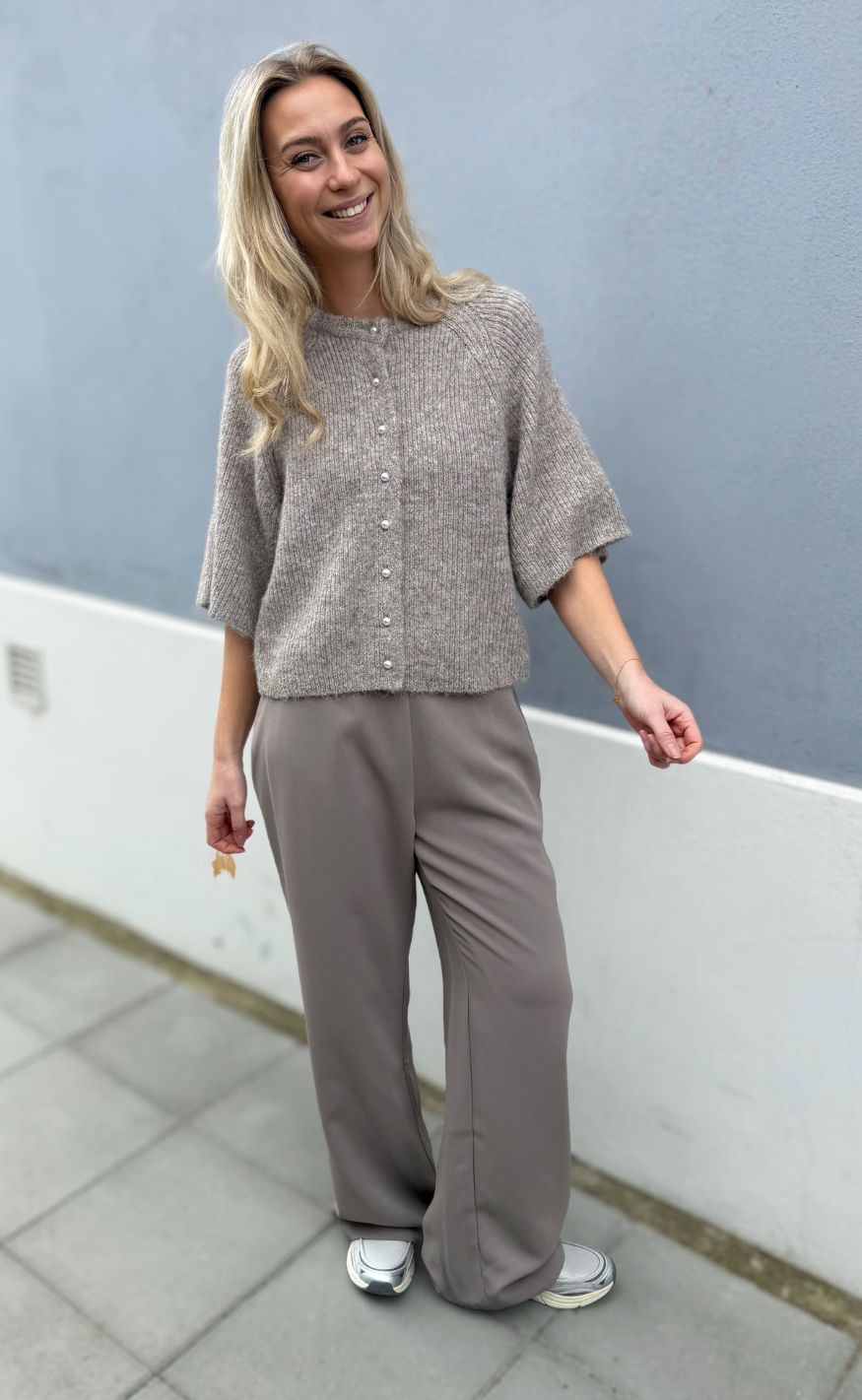 Neo Noir Bukser - Lunet Crepe - Taupe
