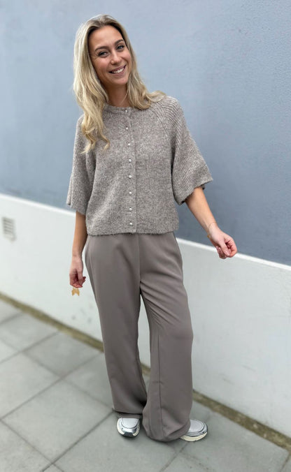 Neo Noir Bukser - Lunet Crepe - Taupe