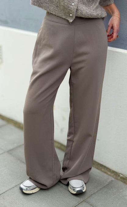 Neo Noir Bukser - Lunet Crepe - Taupe