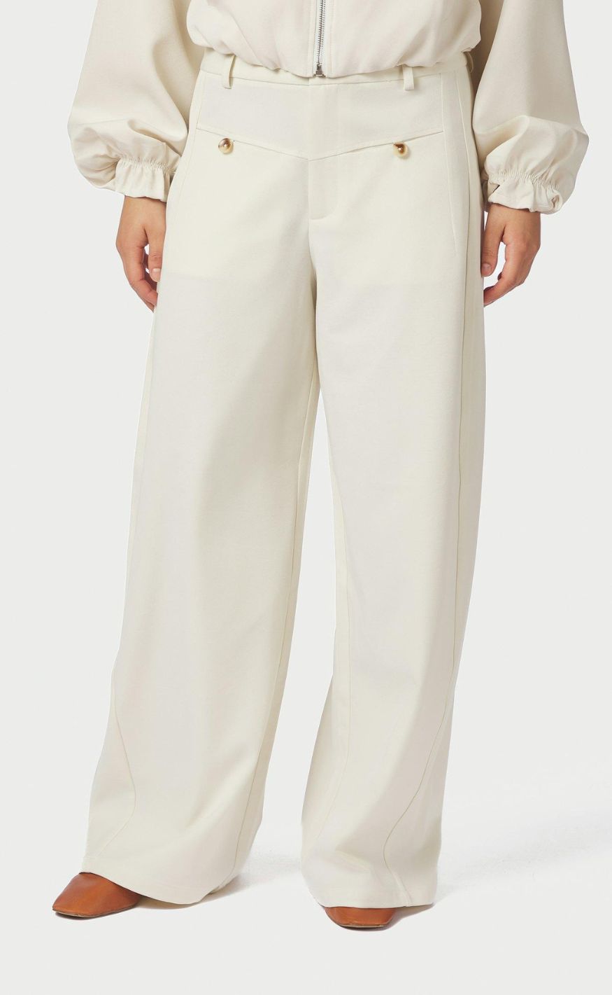 Neo Noir Bukser - Massie Structure - Off White