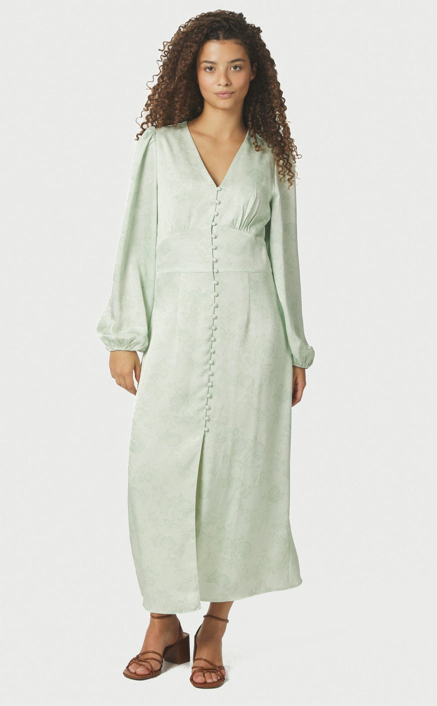 Neo Noir Kjole - Alto Pattern - Light Green