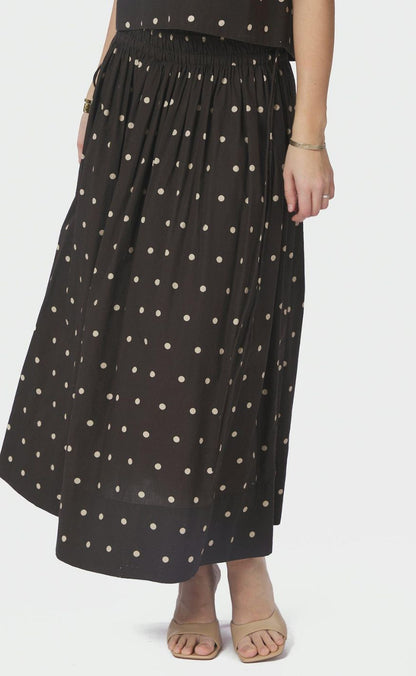 Neo Noir Nederdel - Lillie Dot - Dark Brown