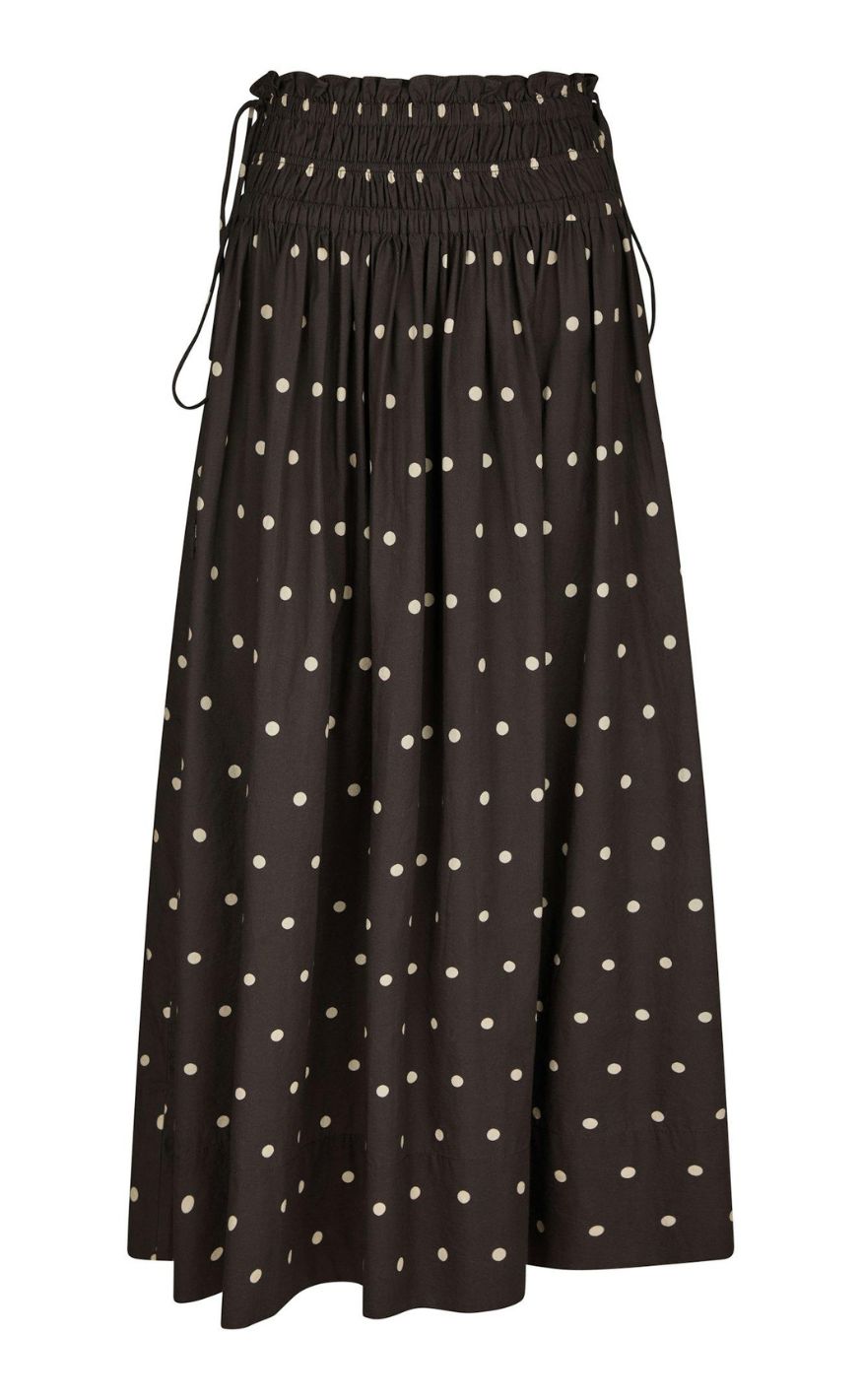 Neo Noir Nederdel - Lillie Dot - Dark Brown