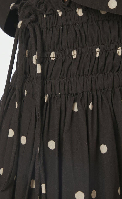 Neo Noir Nederdel - Lillie Dot - Dark Brown