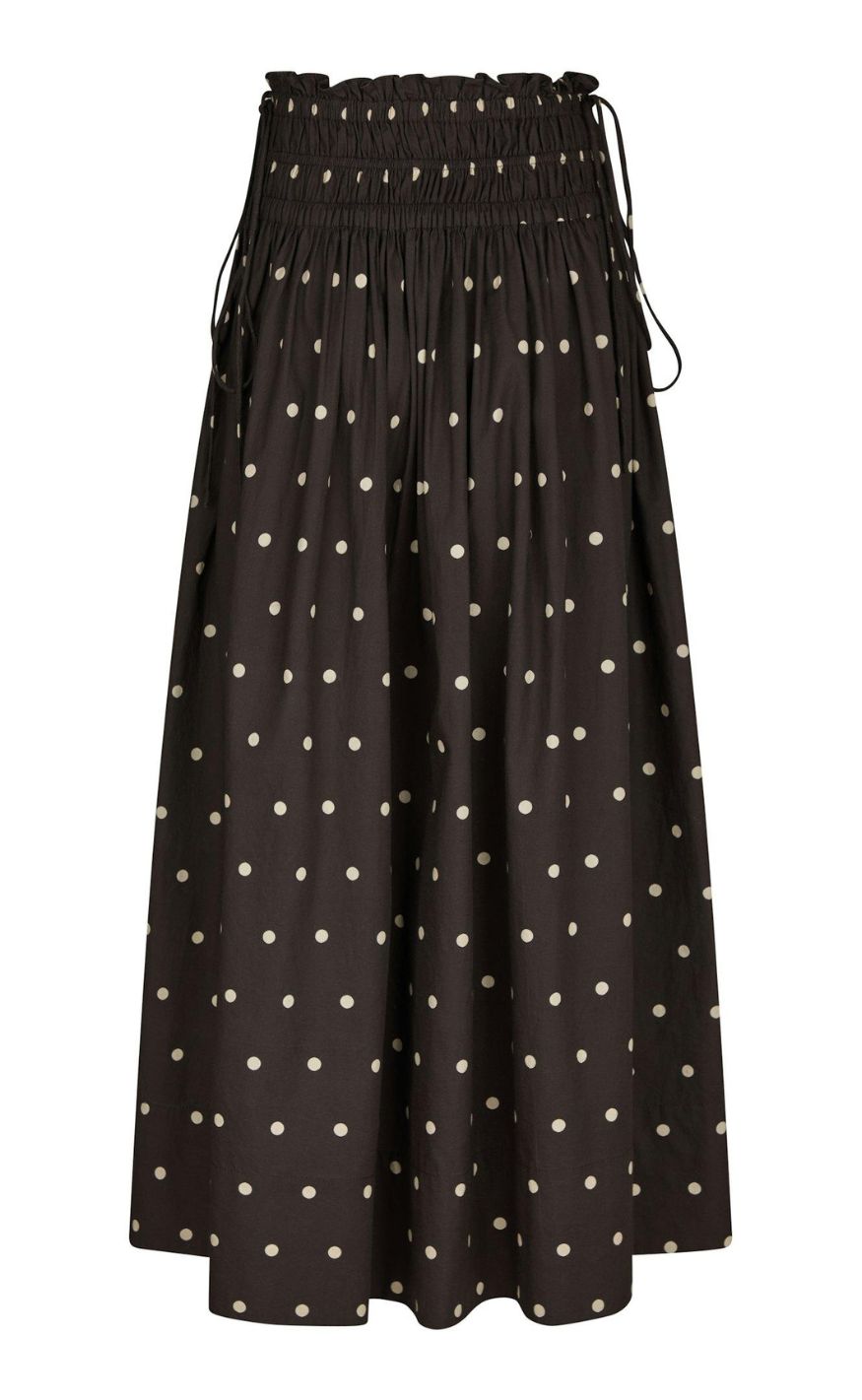 Neo Noir Nederdel - Lillie Dot - Dark Brown