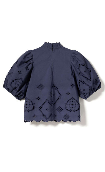 Noella Bluse - Marilyn - Dusty Blue