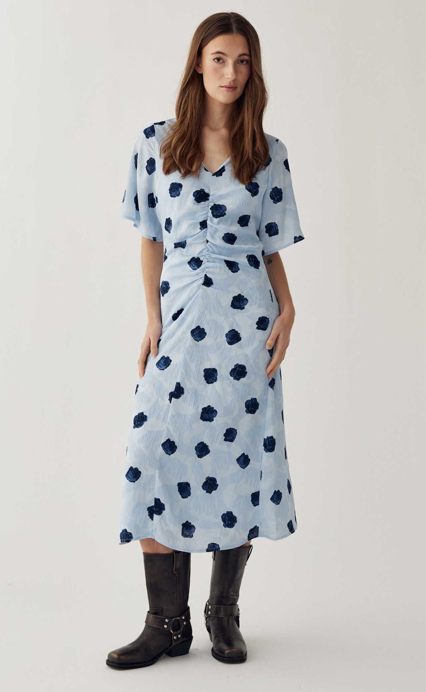 Noella Kjole - Lavina - Delice Blue Print