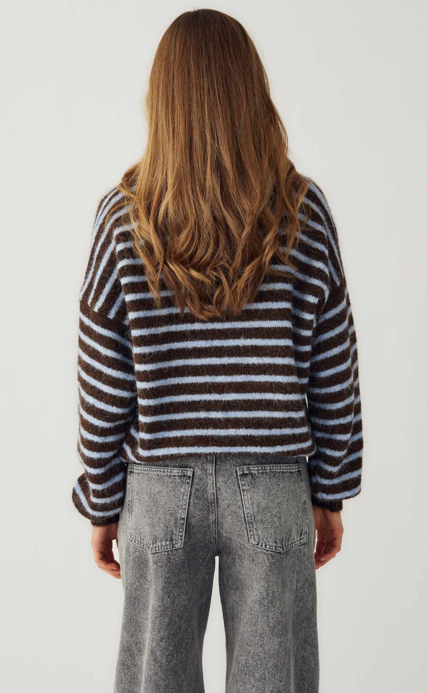 Noella Strik - Mafalda - Brown Blue Stripe