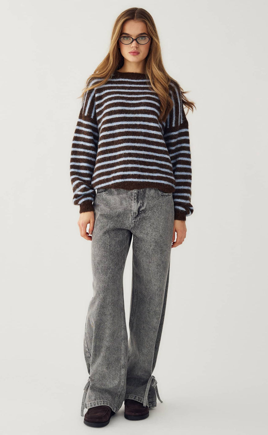 Noella Strik - Mafalda - Brown Blue Stripe