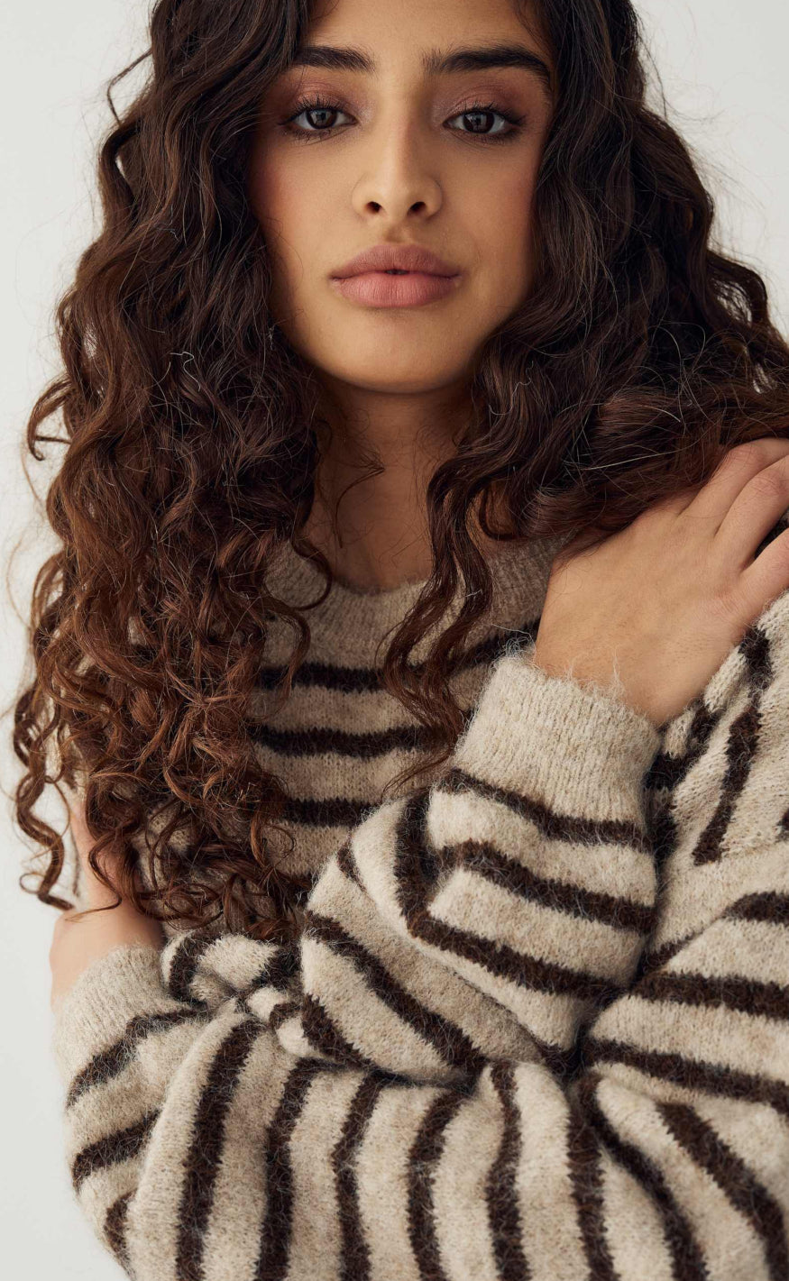 Noella Strik - Mafalda - Brown Sand Stripe