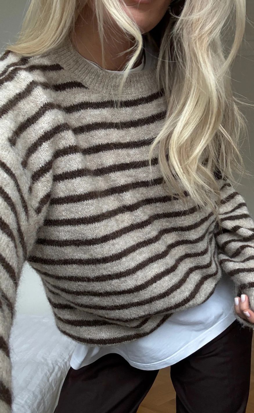 Noella Strik - Mafalda - Brown Sand Stripe