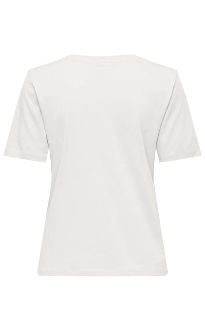 ONLY T-Shirt - Happy O-Neck Pr Jrs - Cloud Dancer
