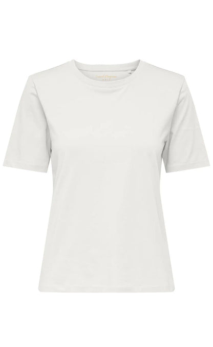 ONLY T-Shirt - Happy O-Neck Pr Jrs - Cloud Dancer