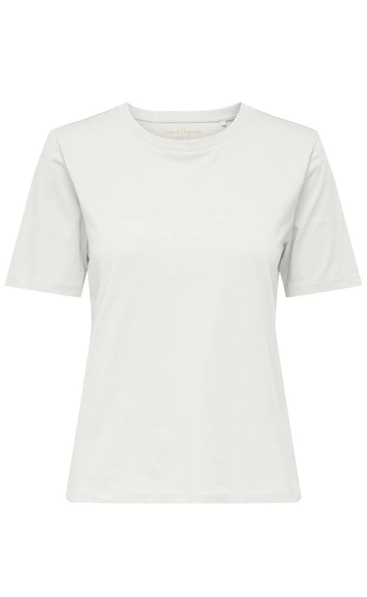 ONLY T-Shirt - Happy O-Neck Pr Jrs - Cloud Dancer