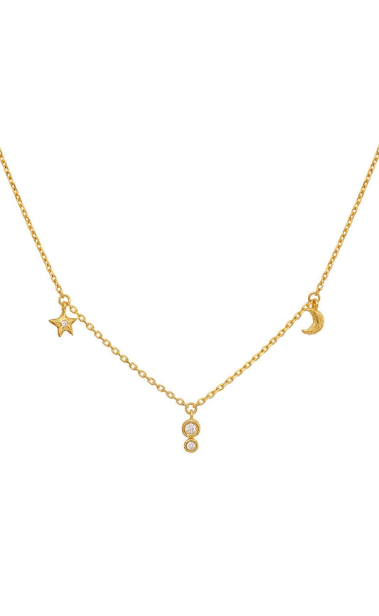 Maanesten Halskæde - Emily - Gold Colour