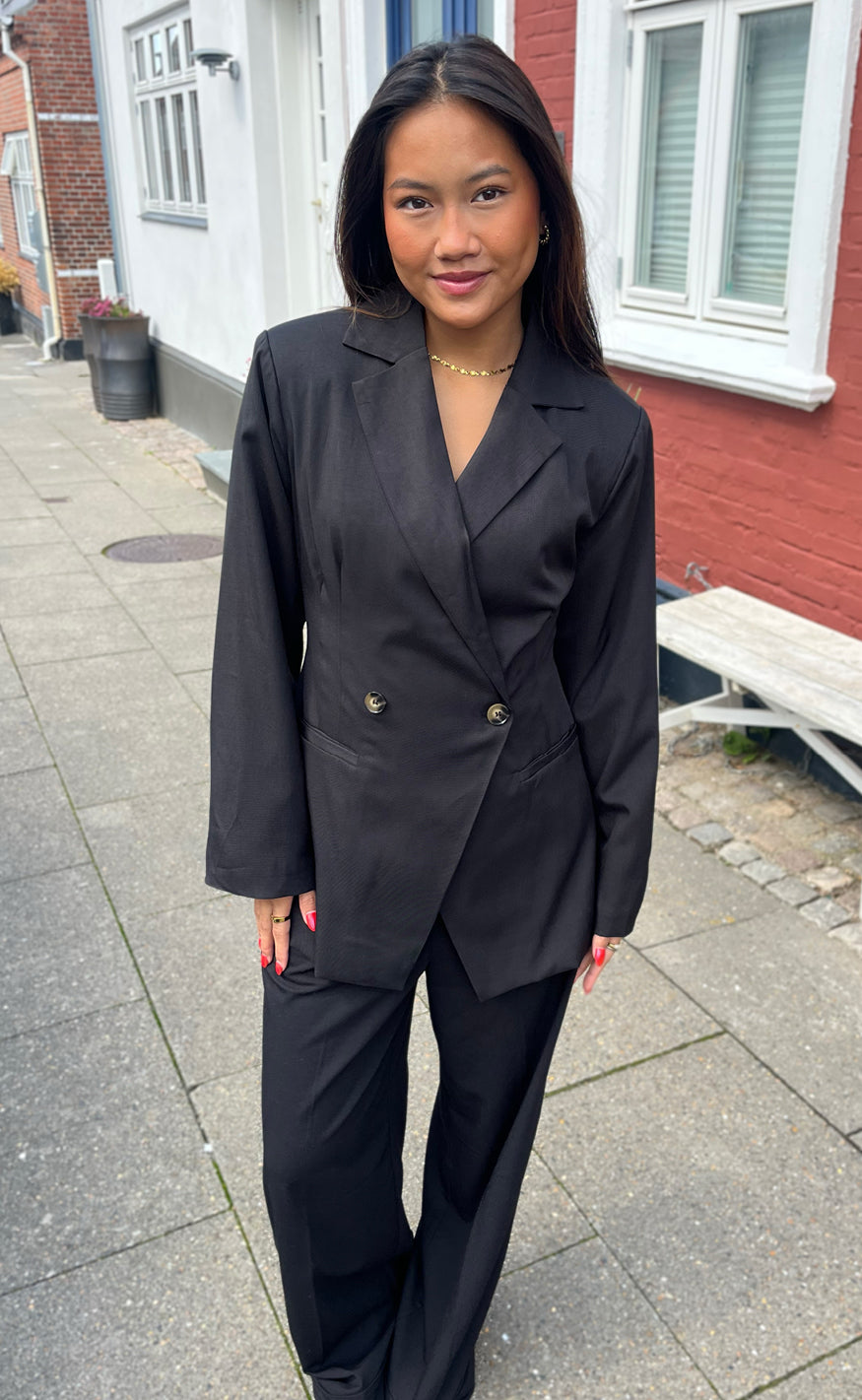 Say INA Copenhagen Blazer - Anne Asymmetrical - Black