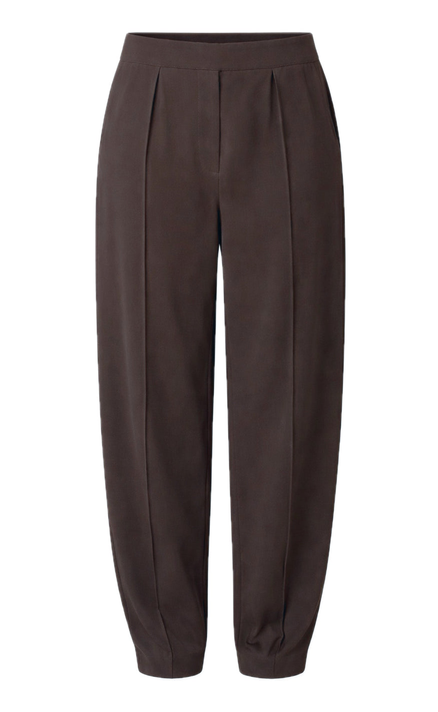 Say INA Copenhagen Bukser - Brina Barrel - Dark Brown