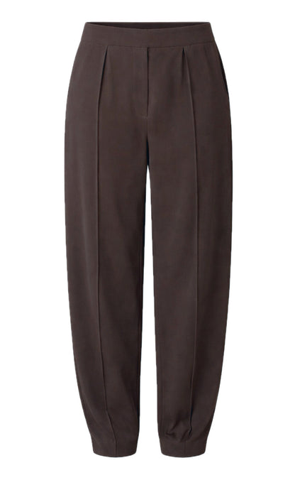 Say INA Copenhagen Bukser - Brina Barrel - Dark Brown