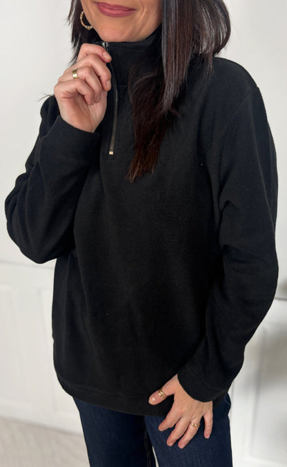 Say INA Copenhagen Fleece Trøje - Fie - Black