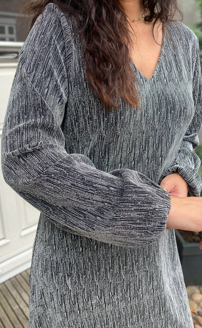 Say INA Copenhagen Kjole - Elina - Silver Glitter