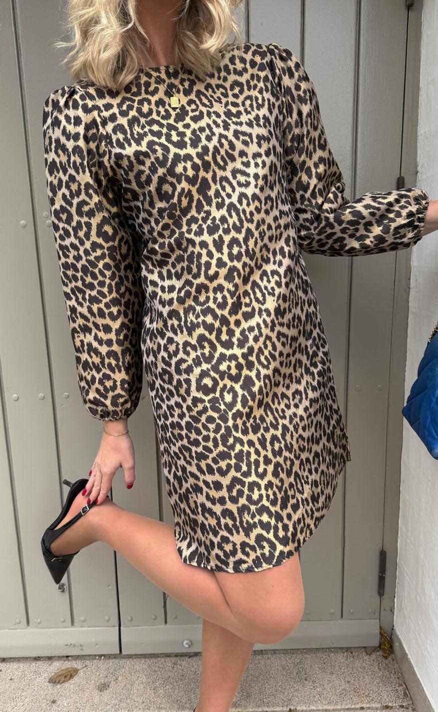 Say INA Copenhagen Kjole - Fia Short - Shiny Leopard