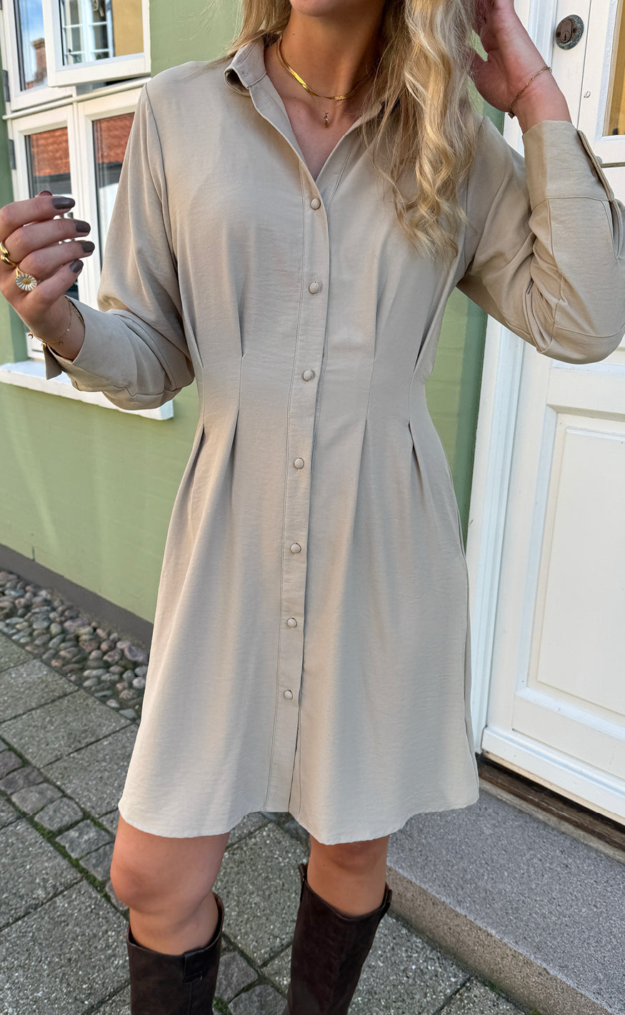 Say INA Copenhagen Kjole - Mille - Beige