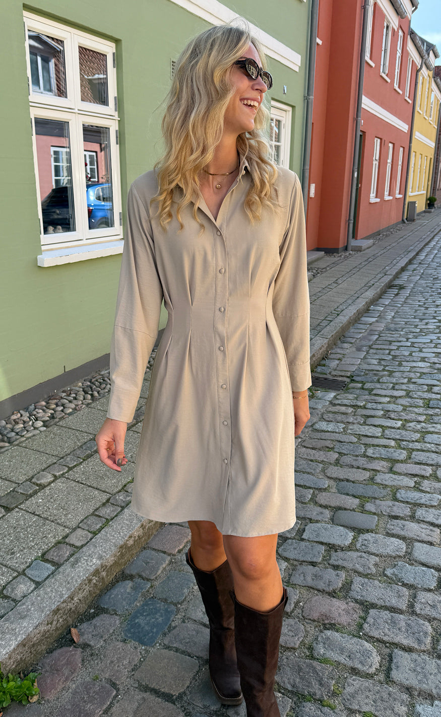 Say INA Copenhagen Kjole - Mille - Beige