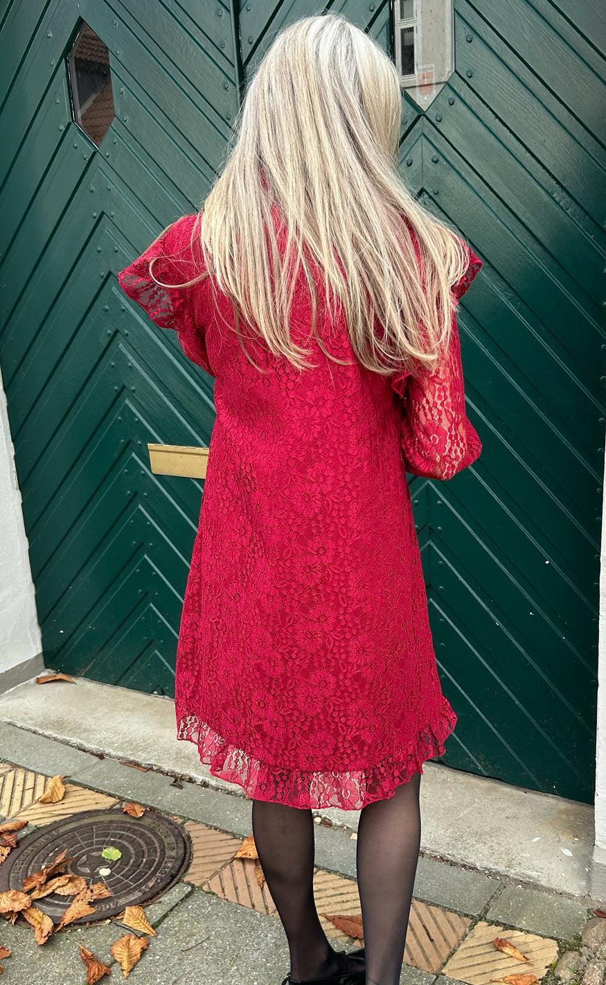 Say INA Copenhagen Kjole - Pia Lace - Bordeaux