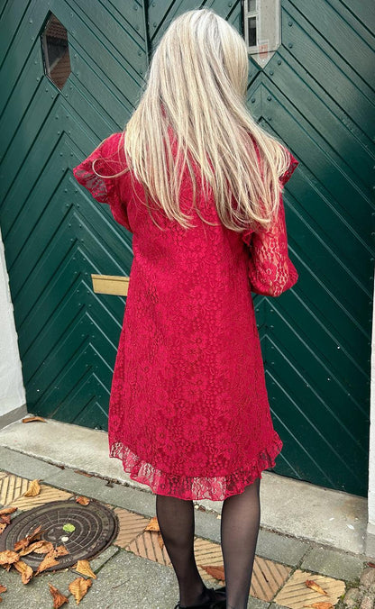 Say INA Copenhagen Kjole - Pia Lace - Bordeaux