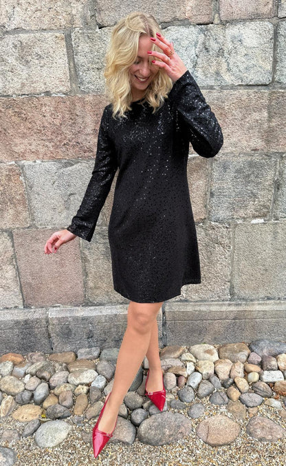 Say INA Copenhagen Kjole - Sima - Black Sequin